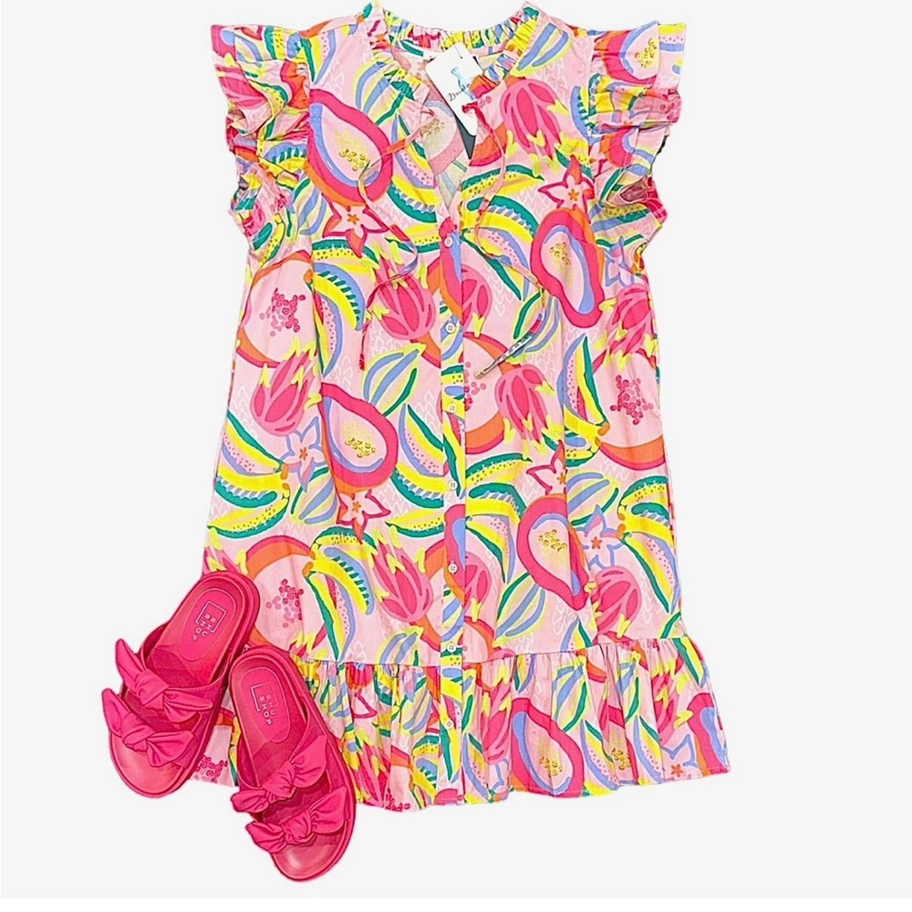 Michelle McDowell Abby mini Dress. Small copa cabana pink. NWT. Pockets